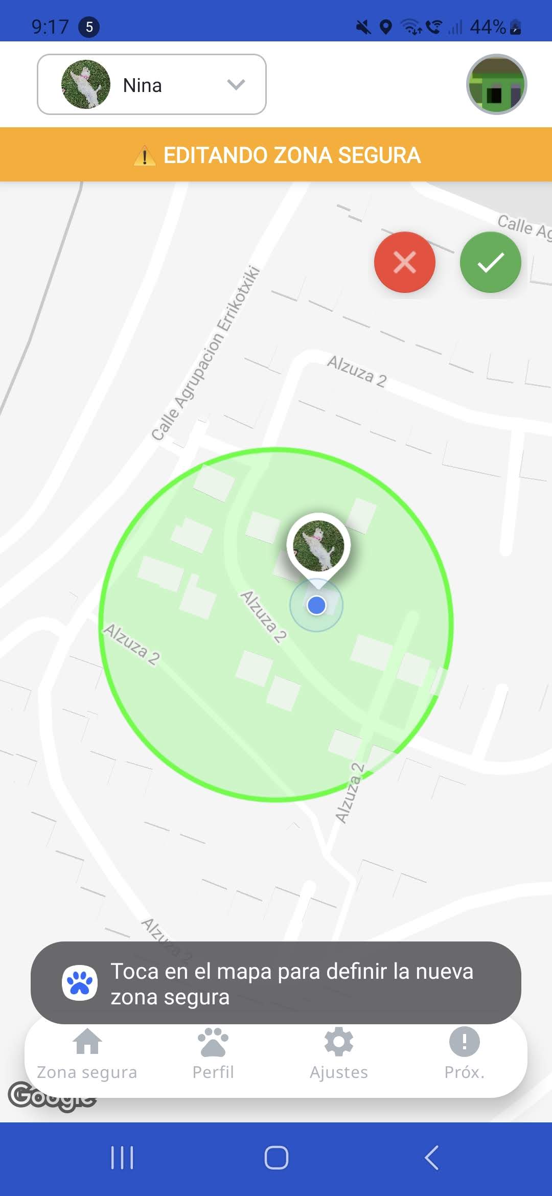 Edición de zona segura